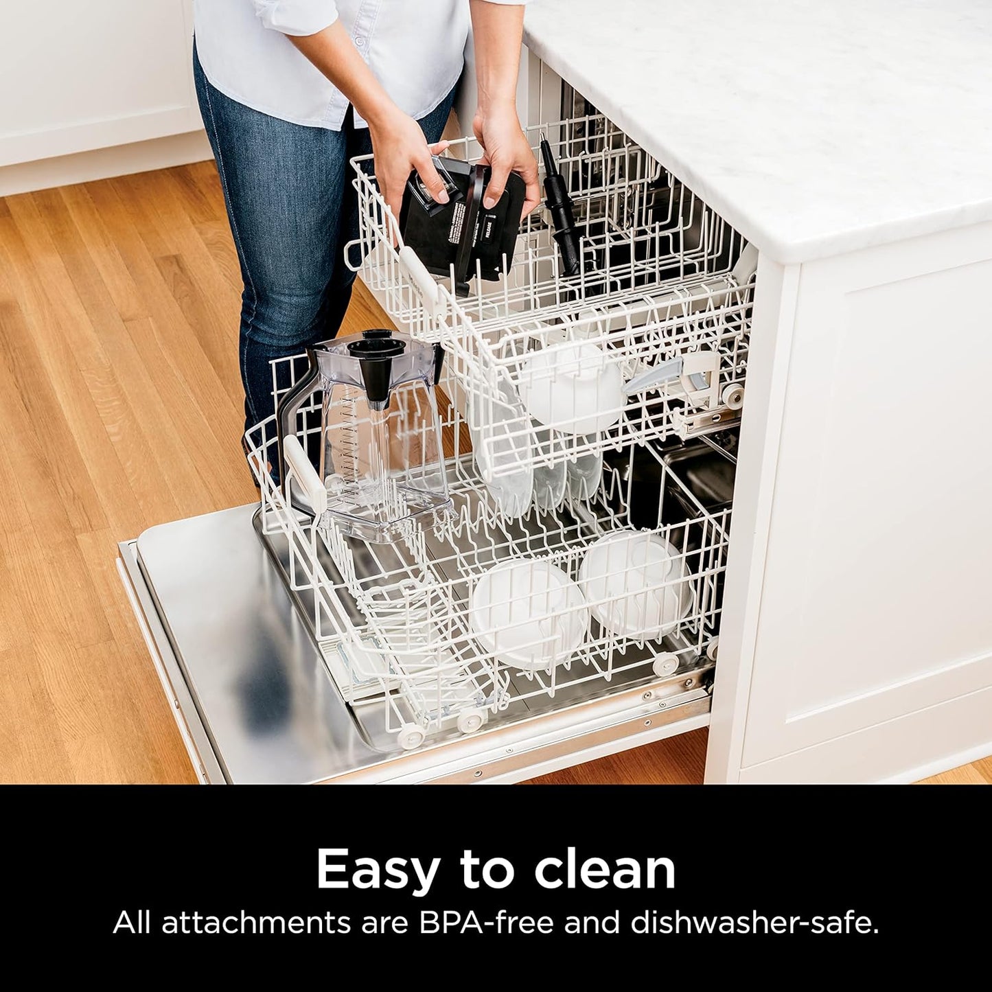 Ninja Professional Blender 1000W – Countertop Blender with 72oz Pitcher, Total Crushing Technology for Smoothies, Ice & Frozen Fruit (BL610, Black/Grey)