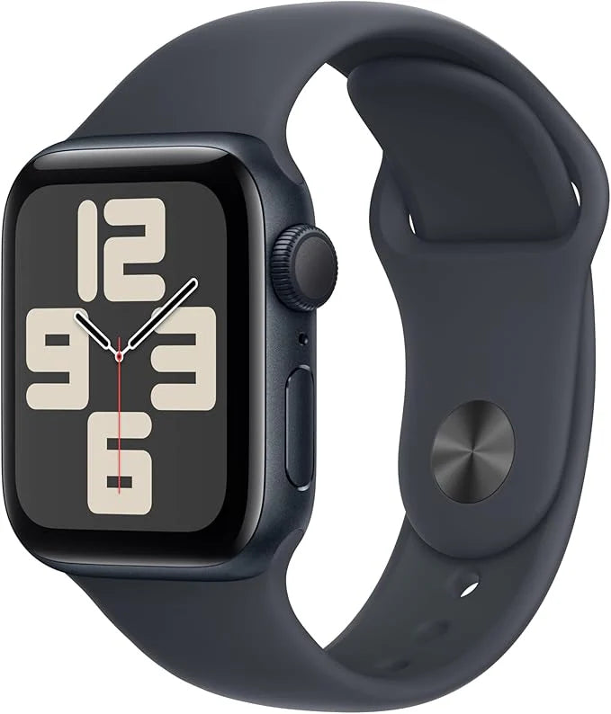 Apple Watch SE (2nd Gen) [GPS, 40mm] Smartwatch – Midnight Aluminum Case with Midnight Sport Band (S/M) | Fitness, Heart Rate, Sleep, Crash Detection