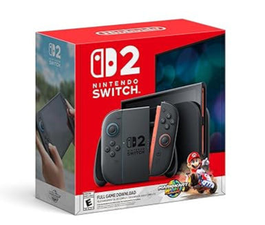 Nintendo Switch 2 + Mario Kart World Bundle – 256GB Console, 7.9” HDR Touchscreen, 4K Dock Support, Joy-Con 2, GameChat, 3 Play Modes