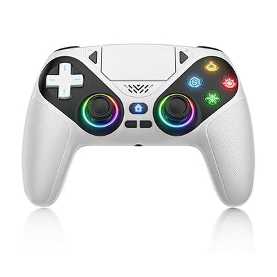 Dinosoo Wireless Android Controller – Vibration, Motion, Turbo, Audio Jack, PS5 Adapter