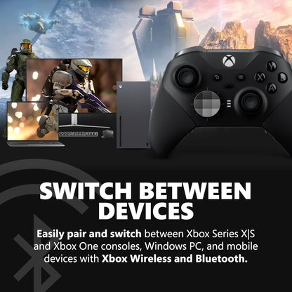 Xbox Elite Series 2 Core Wireless Controller – Black, Compatible with Xbox Series X|S, Xbox One, Windows PC, Android & iOS