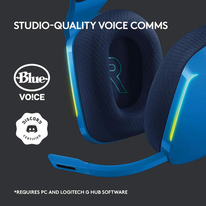 Logitech G733 Lightspeed Wireless Gaming Headset – Blue | RGB, Blue VO!CE Mic, PRO-G Audio, PC/PS5/PS4/Switch Compatible