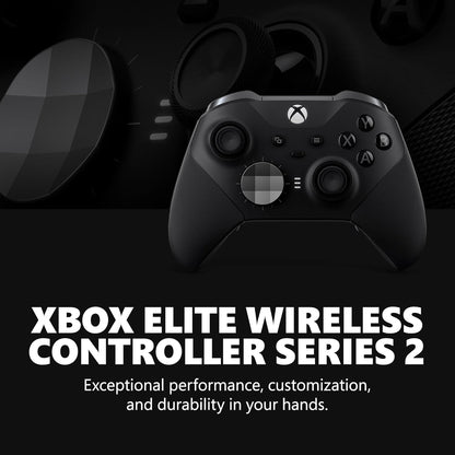 Xbox Elite Series 2 Core Wireless Controller – Black, Compatible with Xbox Series X|S, Xbox One, Windows PC, Android & iOS