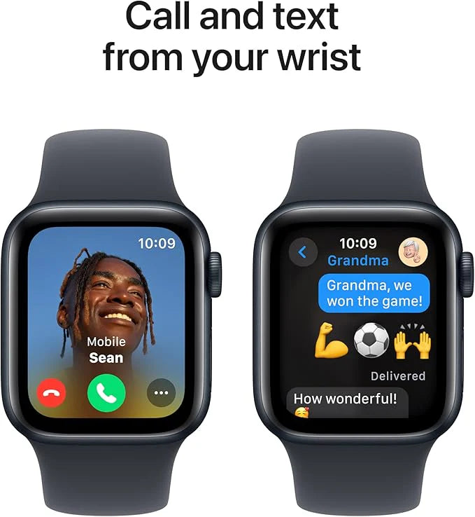 Apple Watch SE (2nd Gen) [GPS, 40mm] Smartwatch – Midnight Aluminum Case with Midnight Sport Band (S/M) | Fitness, Heart Rate, Sleep, Crash Detection
