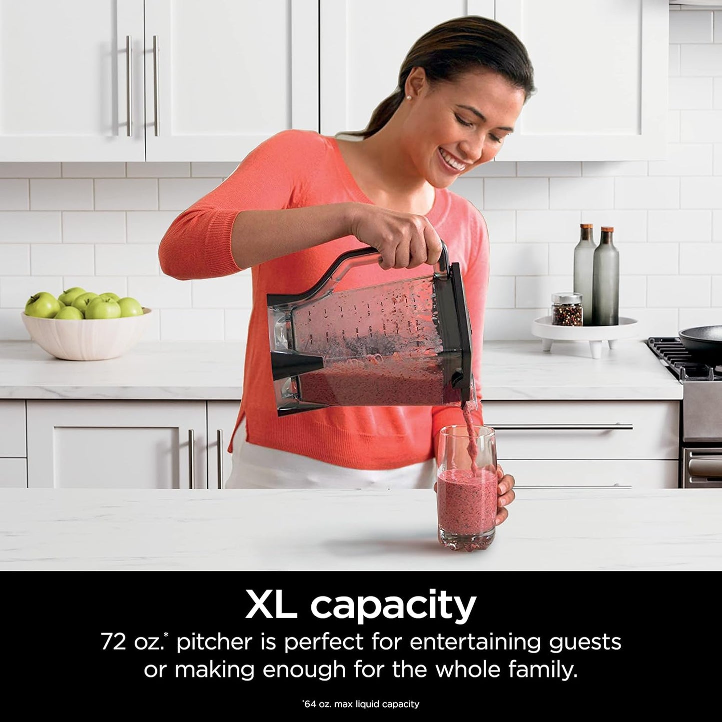 Ninja Professional Blender 1000W – Countertop Blender with 72oz Pitcher, Total Crushing Technology for Smoothies, Ice & Frozen Fruit (BL610, Black/Grey)