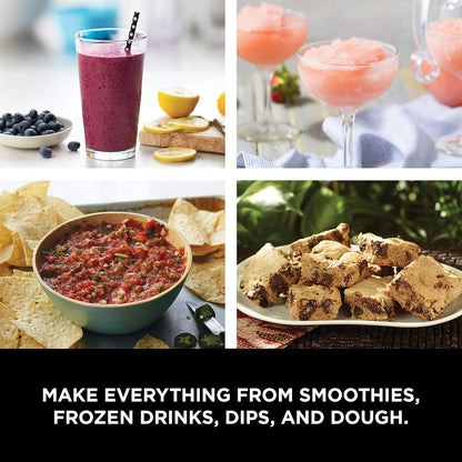 Ninja Mega Kitchen System 1500W – Blender & Food Processor Combo with 72oz Pitcher, 8-Cup Processor Bowl & (2) 16oz To-Go Cups, Total Crushing Technology (BL770, Black)