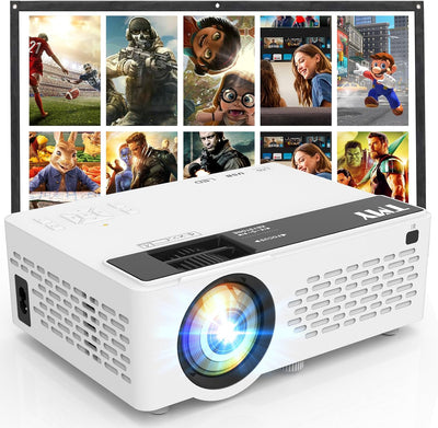 TMY 1080P Mini Projector – Bluetooth, Portable, with Screen, TV Stick & Smartphone Compatible
